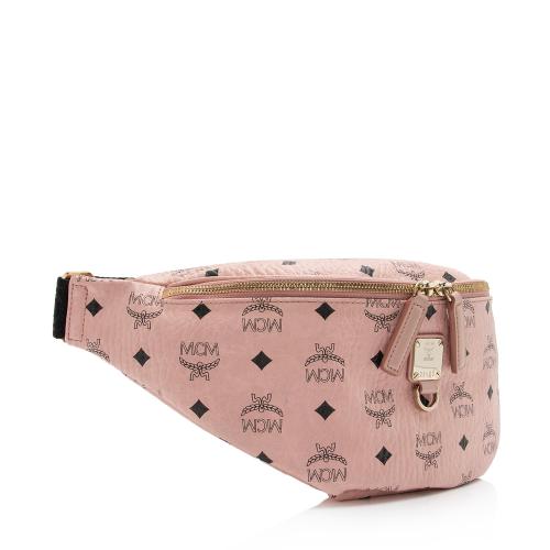 MCM Small Fursten Belt Bag in Pink