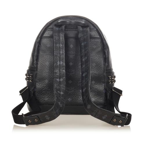 MCM Visetos Stark Leather Backpack