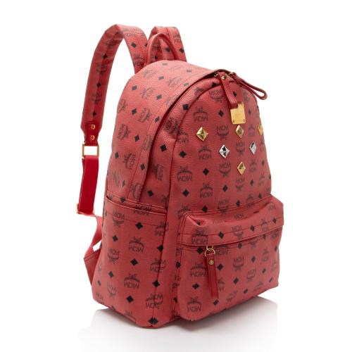 MCM Visetos Stark Studded Classic Backpack