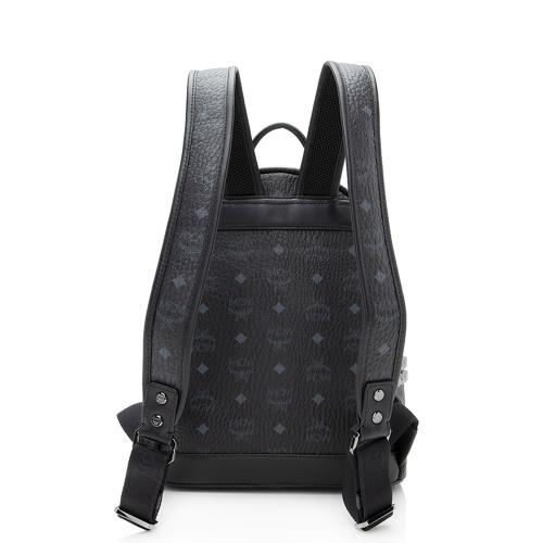 MCM Visetos Studded Stark Small Backpack