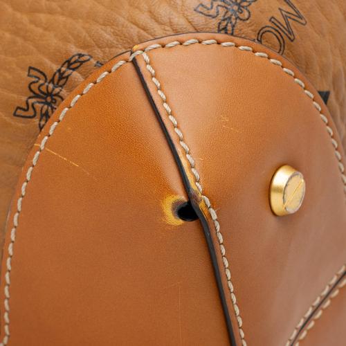MCM Visteos Leather Klassik Drawstring Small Bucket Bag