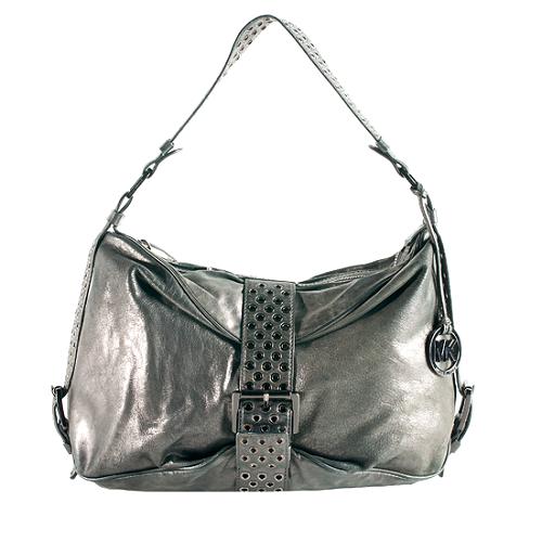 MICHAEL Michael Kors Leather Heidi Grommet Large Shoulder Handbag
