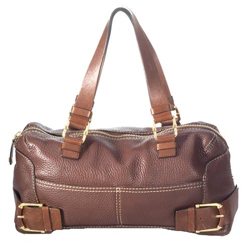 MICHAEL Michael Kors Pebbled Leather Satchel Handbag