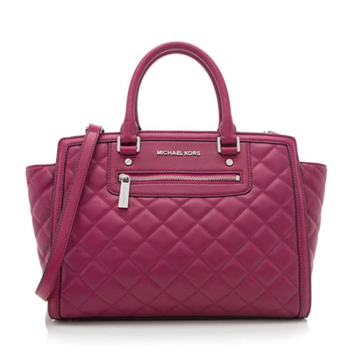 MICHAEL Michael Kors Quilted Leather Selma Large Satchel