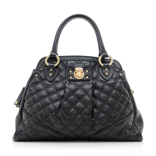 Marc Jacobs Quilted Leather Alyona Satchel