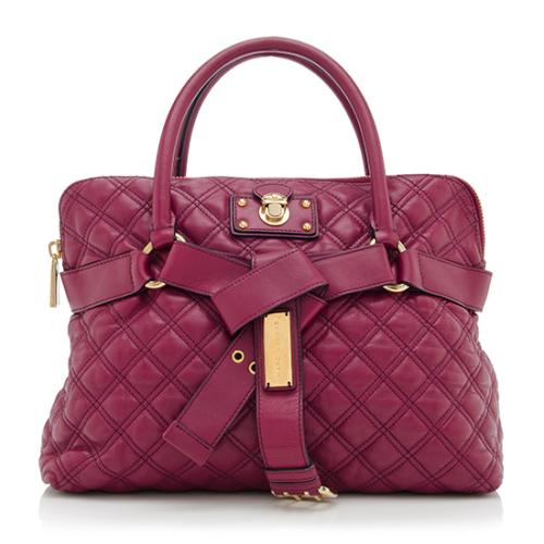 Marc Jacobs Quilted Leather Belted Bruna Tote