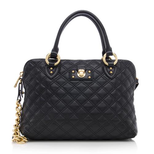 Marc Jacobs Quilted Leather Carmine Satchel