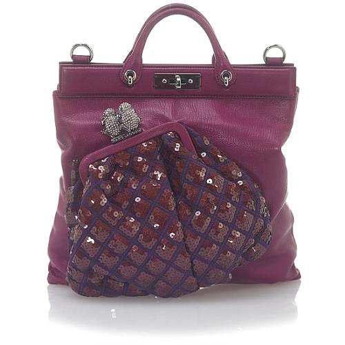 Marc Jacobs Duffy Violet Handbag