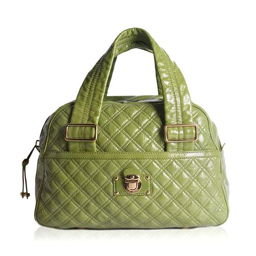 Marc Jacobs Large Quilted Bowler Handbag 