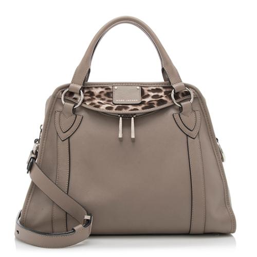 Marc Jacobs Leather Calf Hair Wellington Tote