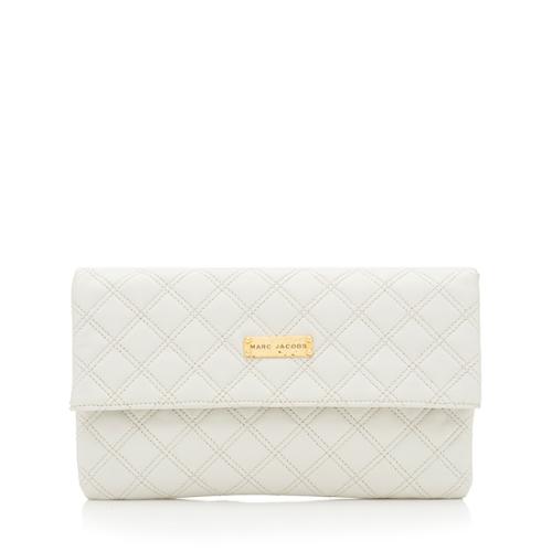Marc Jacobs Leather Eugenie Large Clutch 