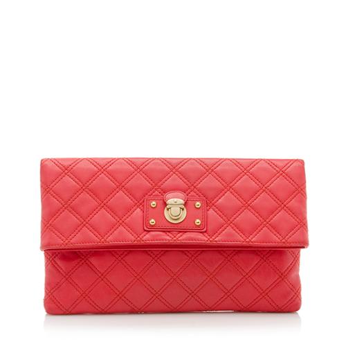 Marc Jacobs Leather Eugenie Large Clutch