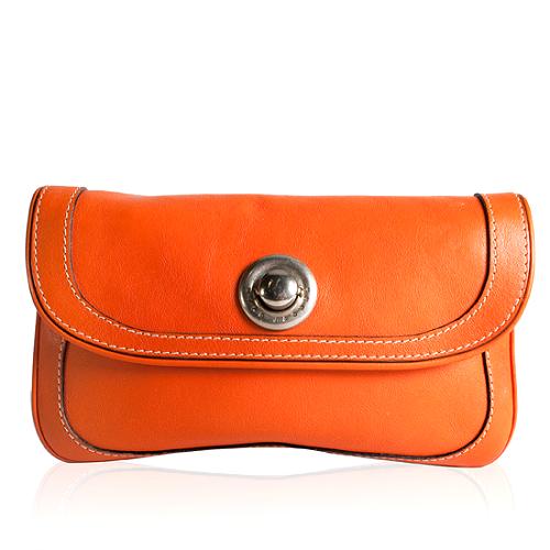 Marc Jacobs Leather Flap Clutch