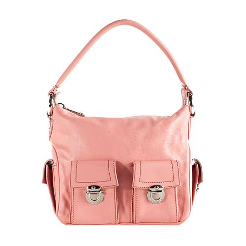 Marc Jacobs Leather Multipocket Hobo Handbag