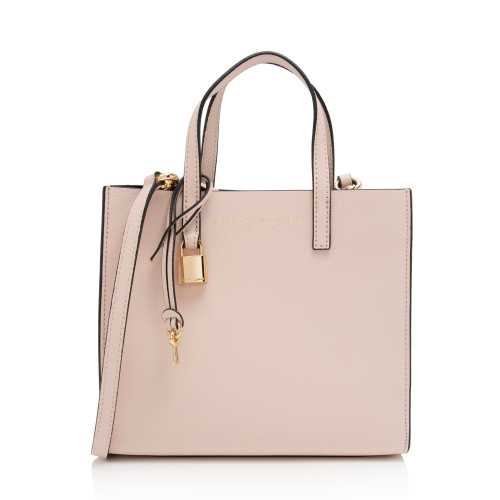 Marc Jacobs Leather The Grind Mini Tote