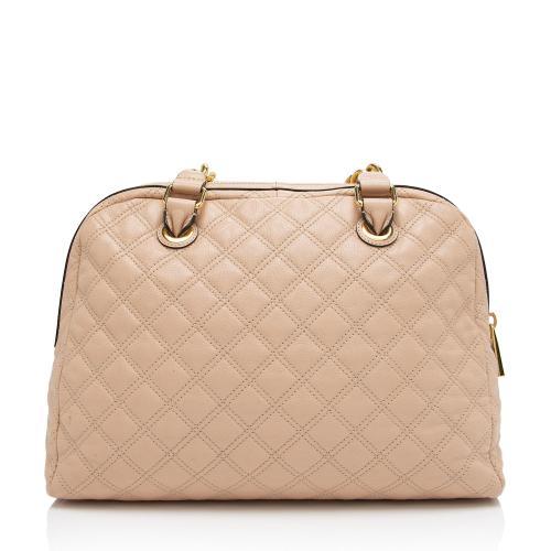 Marc Jacobs Quilted Lambskin Karlie Large Dome Satchel