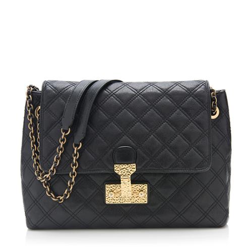 Marc Jacobs Quilted Leather Baroque Extra Large Single Shoulder Bag 