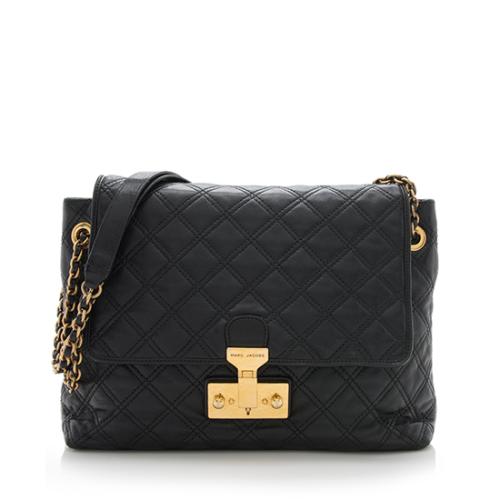 Marc Jacobs Quilted Leather Baroque Extra Large Single Shoulder Bag 