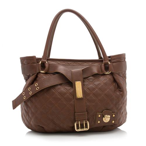 Marc Jacobs Quilted Leather Linda Belted Tote