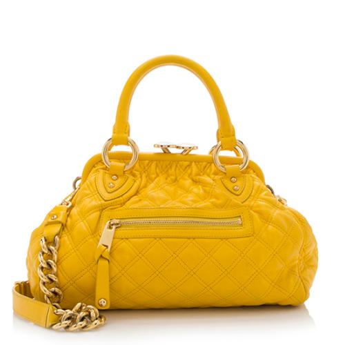 Marc Jacobs Quilted Leather Mini Stam Satchel