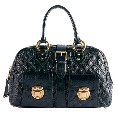 Marc Jacobs Quilted Leather Venetia Satchel Handbag