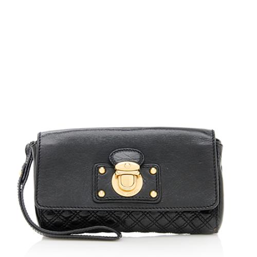 Marc Jacobs Quilted Leather Wristlet