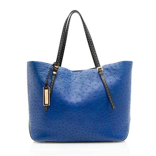 Michael Kors Ostrich Embossed Leather Gia Tote