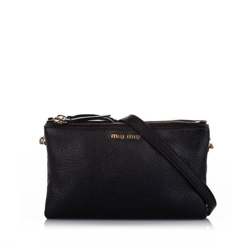 Miu Miu Leather Crossbody Bag