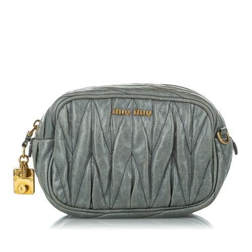 Miu Miu Matelasse Leather Crossbody Bag