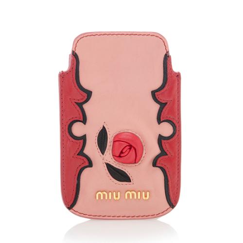 Miu Miu Nappa Rose iPhone 4/4s Case