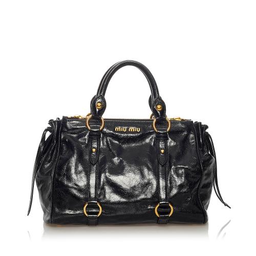 Miu Miu Vitello Shine Satchel