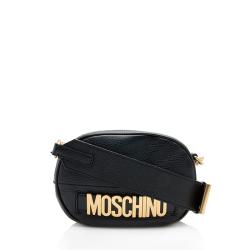 Moschino Leather Logo Shoulder Bag