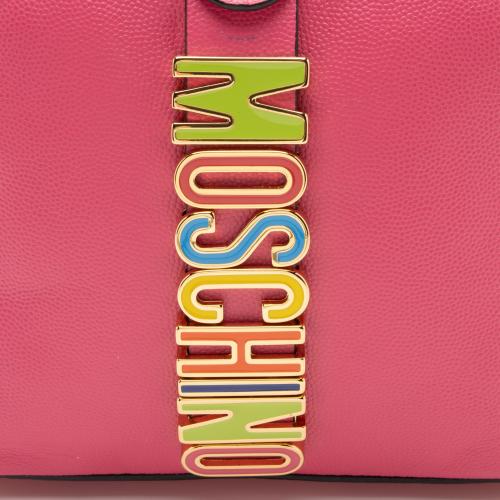 Moschino Leather Rainbow Letter Crossbody