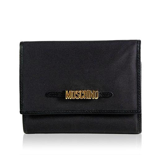 Moschino Nylon Flap Wallet