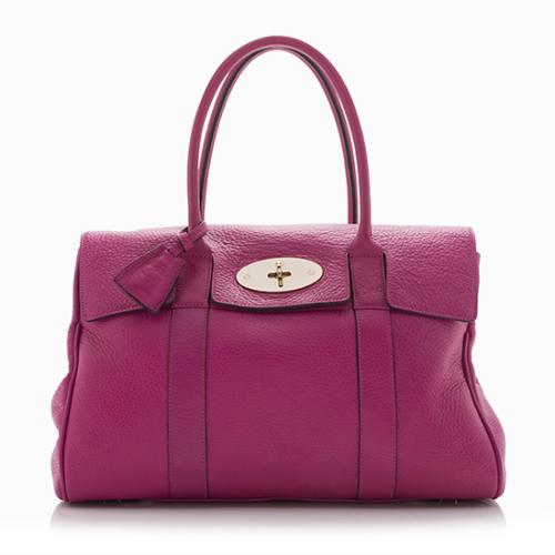 Mulberry Natural Leather Bayswater Satchel 