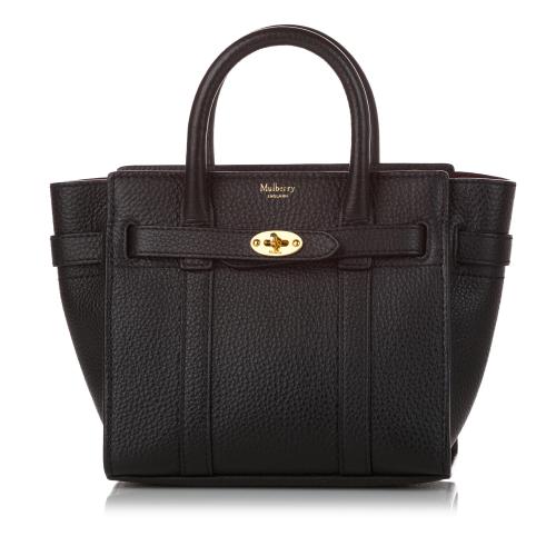 Mulberry Micro Zipped Bayswater Leather Satchel