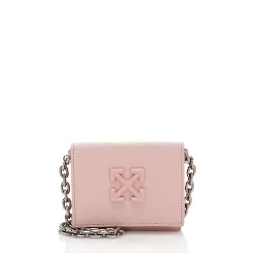 Off-White Leather Arrows-Plaque Crossbody Bag