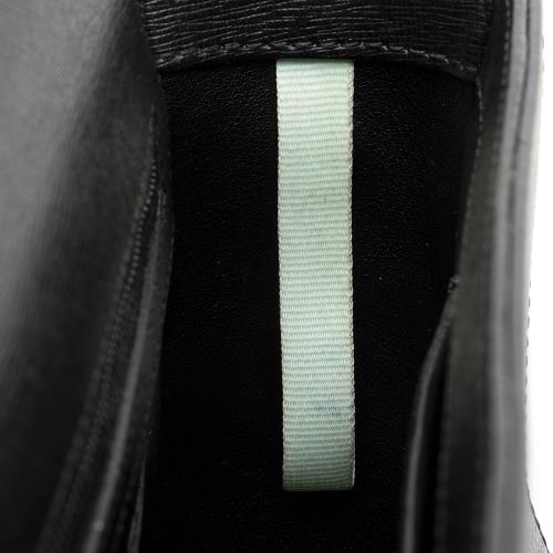 Off-White Leather Binder Clip Shoulder Bag