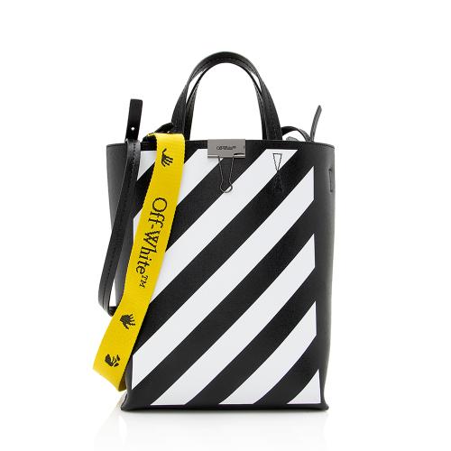 Off-White Leather Diag Binder Crossbody