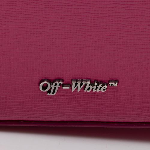 Off-White Leather Diag Mini Flap Bag