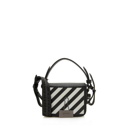 OFF-WHITE C/O VIRGIL ABLOH Diagonal stripe leather cross-body bag