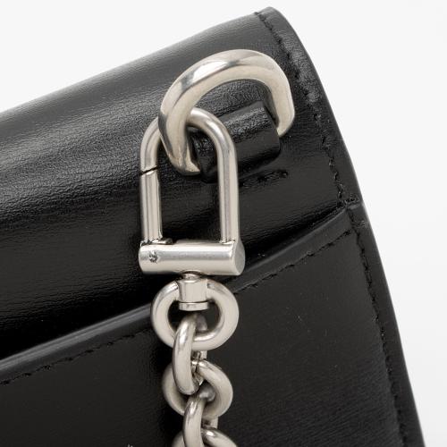 Off-White Leather Logo Jitney Wallet on Chain Bag