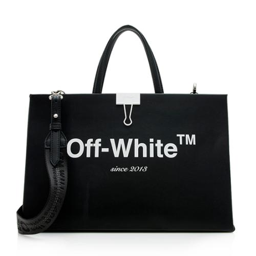 Off-White Leather Medium Box Bag