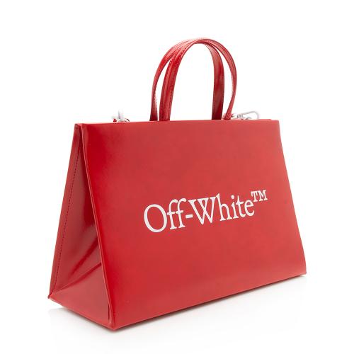 Off-White Leather Mini Box Bag
