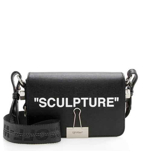 Off-White Leather Sculpture Crossbody Bag