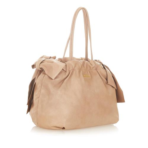 Prada Bow Leather Handbag