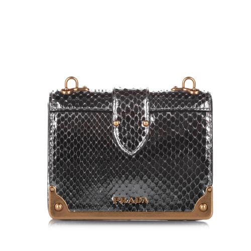 Prada Cahier Leather Crossbody Bag