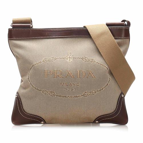 Prada Canapa Logo Canvas Crossbody Bag | [Brand: id=3, name=Prada] Handbags  | Bag Borrow or Steal