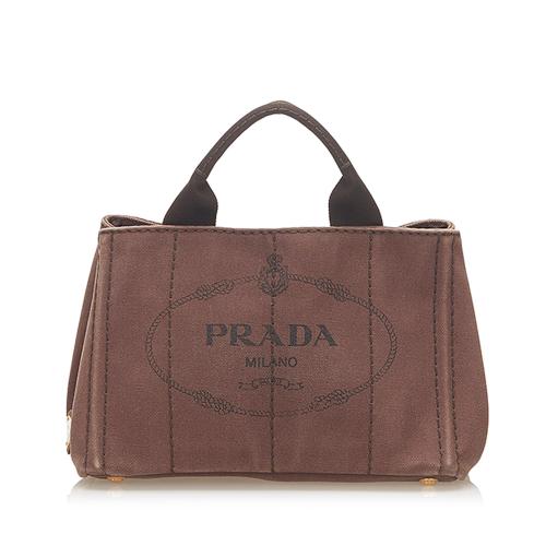 Prada Canapa Logo Satchel