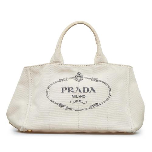 Prada Canapa Logo Satchel